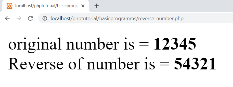 Reverse Number
