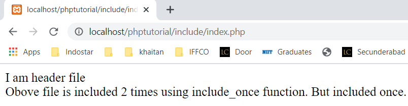 include_once function in PHP