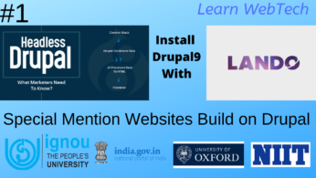 Install drupal 9 using composer with lando