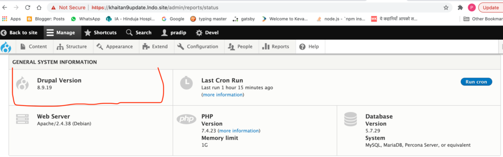 Upgraded drupal-core to Drupal-recommended latest version