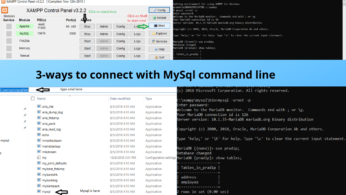 phpmyadmin command line| xampp mysql | mysql command line | mysql query in php