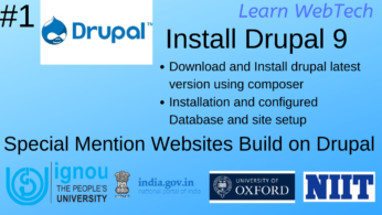 Install Drupal 9 using composer